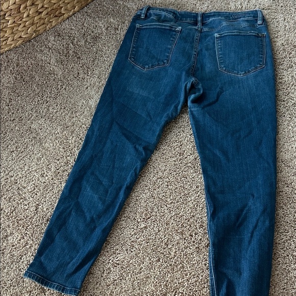 Vigoss Women's Straight Leg Jeans - Dark Blue - Picture 4 of 6